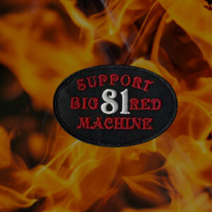 Support Big Red Machine Oval Patch - Black