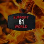 Support 81 World Patch - Black